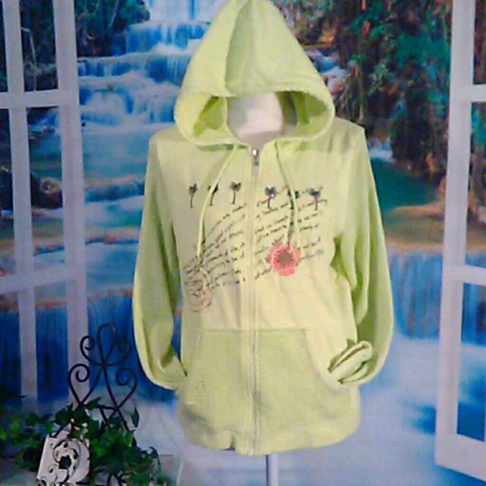 Size large cute zip hoodie